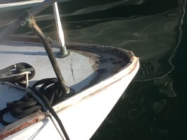 Bow section sans teak.